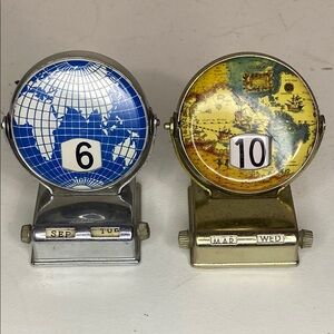 Vintage Globe Perpetual Desk Calendars – Made in Japan
